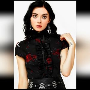 Killstar Chiffon Blouse small